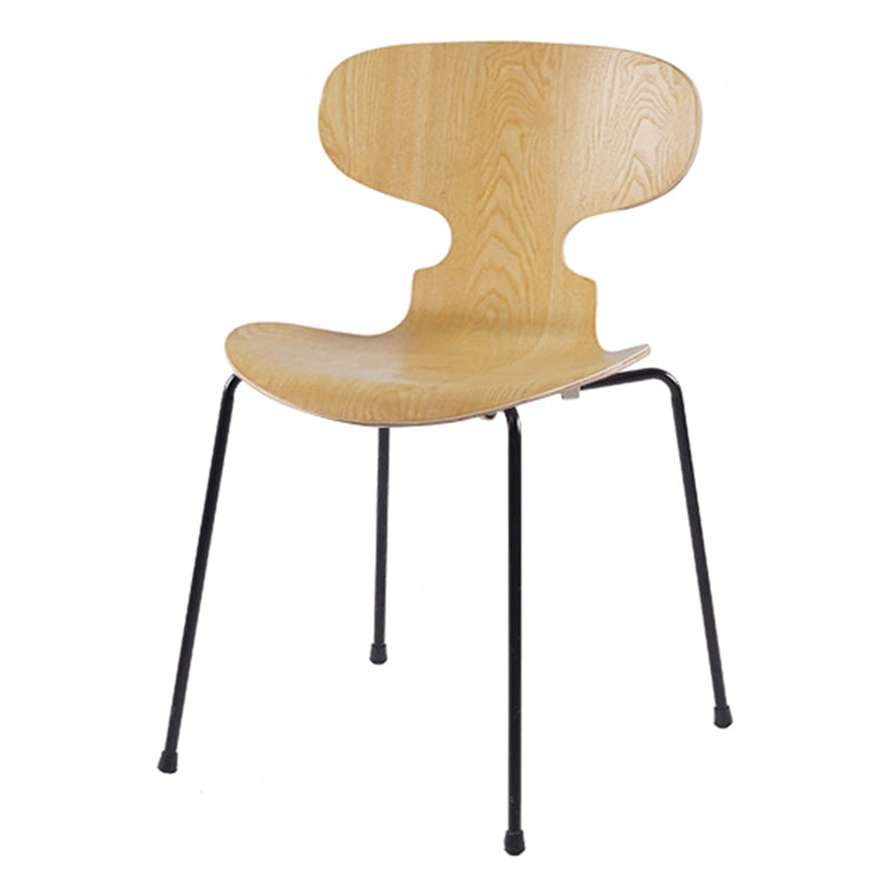 Chaises de salle à manger avec pieds en métal de Style industriel, chaises sans bras à dossier solide pour la maison