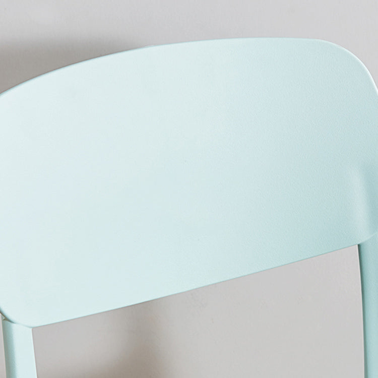 Home Scandinavian Side Chair Stackable Open Back Plastic Dining Room Chair