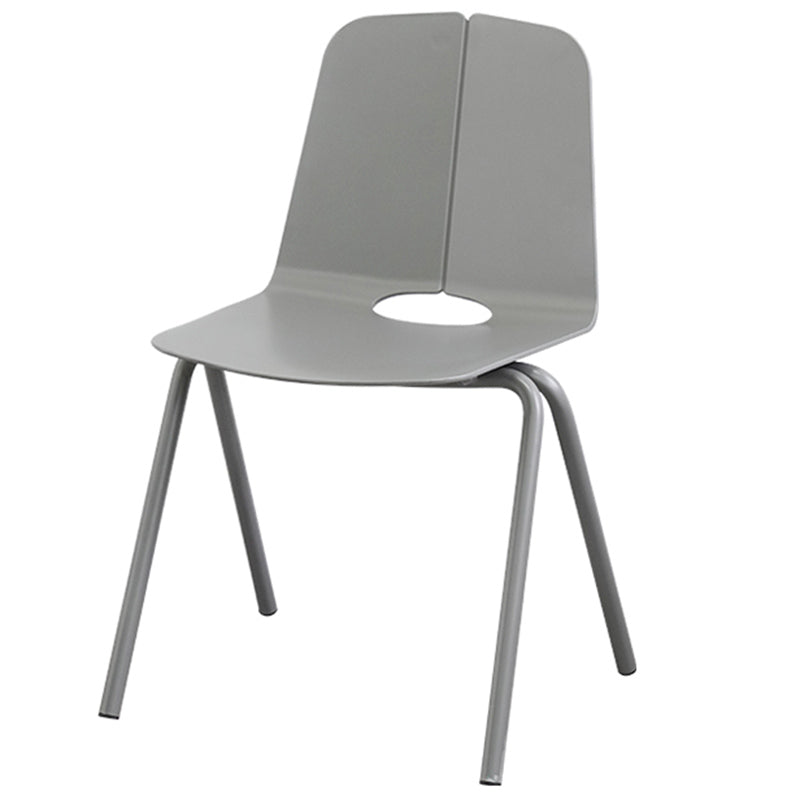 Contemporary Style Dining Room Arm Chair Metal Stackable Chair for Kitchen