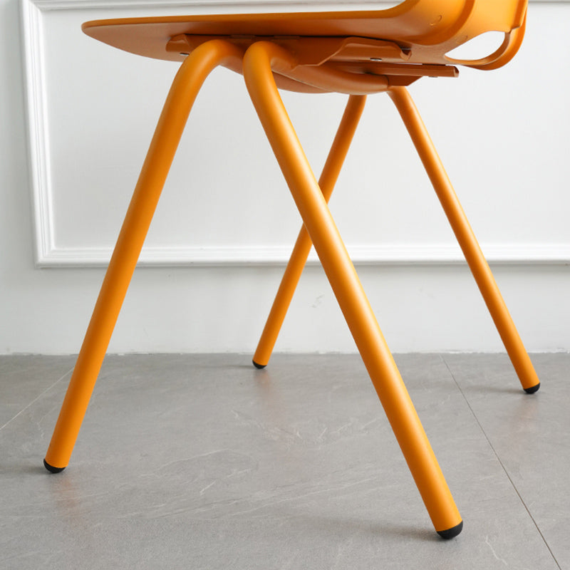 Contemporary Style Dining Room Arm Chair Metal Stackable Chair for Kitchen