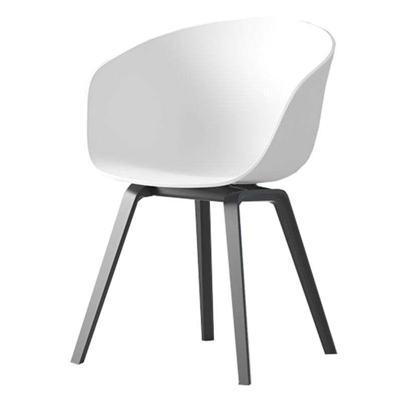 Contemporary Style Dining Room Chairs Kitchen Arm Chairs with Wooden Legs