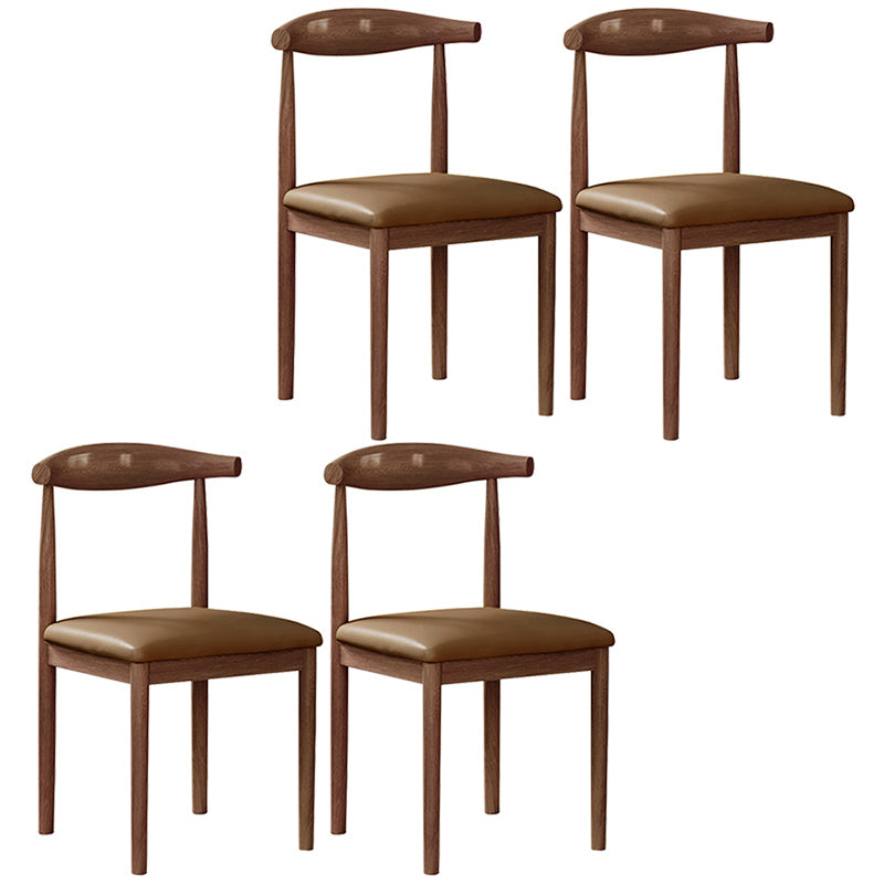 Contemporary Style Metal Chair Set Open Back Side Kitchen Dining Rooms Chair