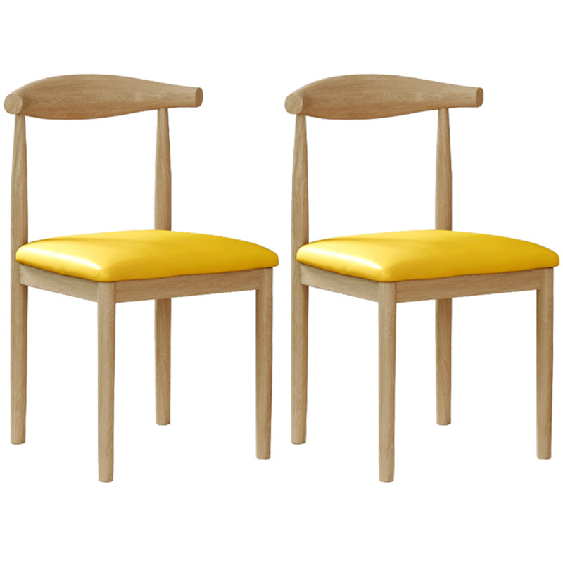 Contemporary Style Metal Chair Set Open Back Side Kitchen Dining Rooms Chair
