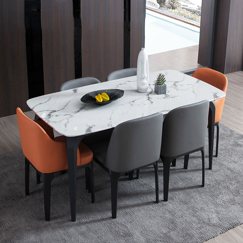Industrial Restaurant Upholstered Side Chair Matte Finish Parsons Dining Chair