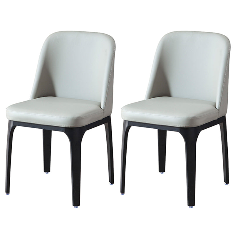 Industrial Restaurant Upholstered Side Chair Matte Finish Parsons Dining Chair