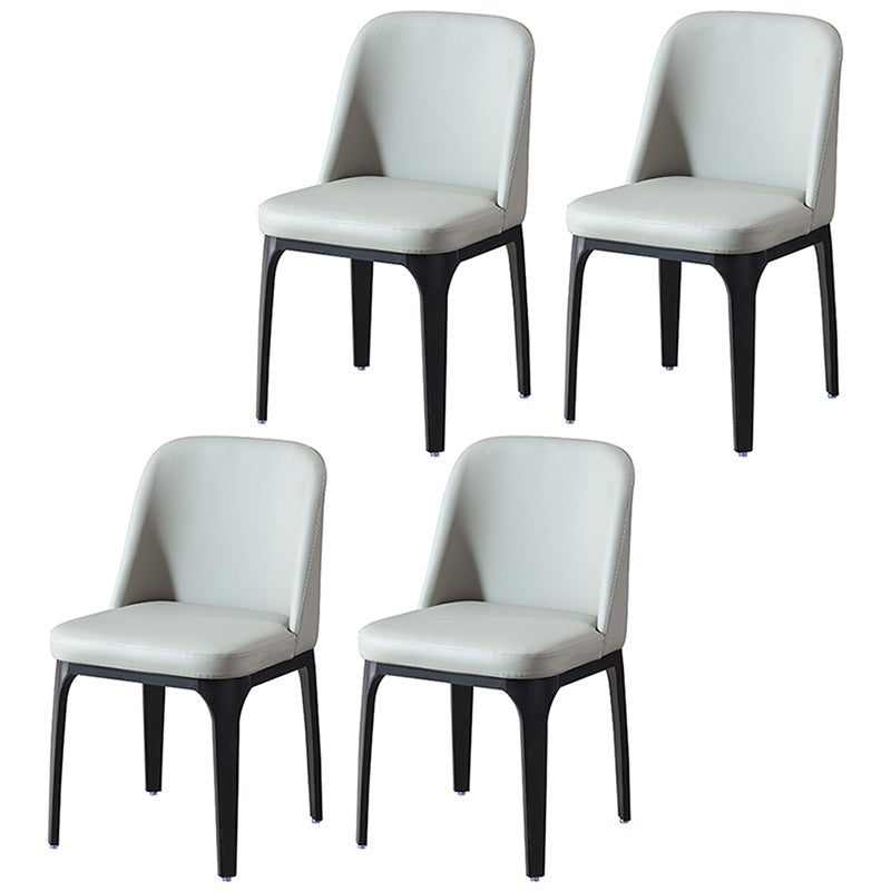 Industrial Restaurant Upholstered Side Chair Matte Finish Parsons Dining Chair