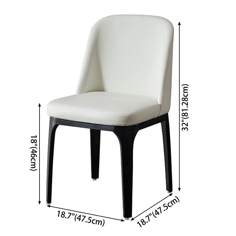 Industrial Restaurant Upholstered Side Chair Matte Finish Parsons Dining Chair