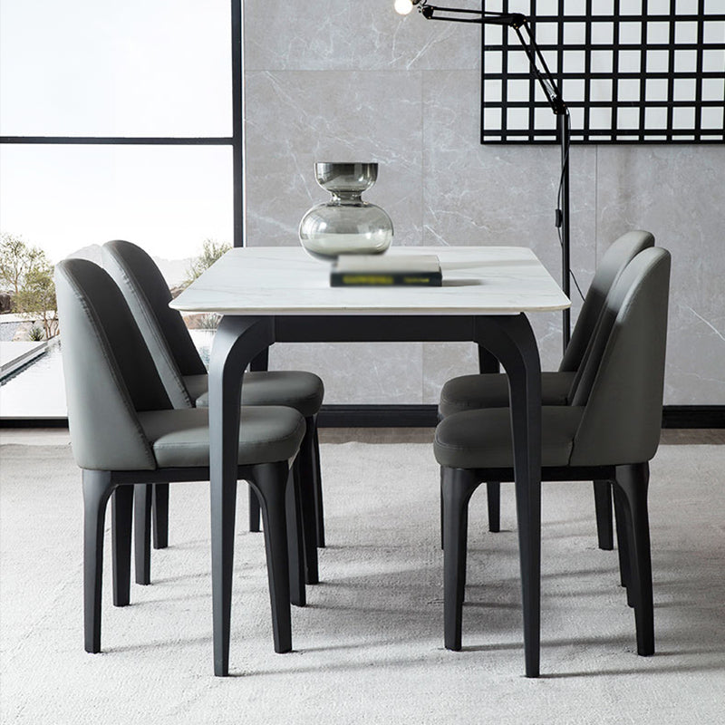 Industrial Restaurant Upholstered Side Chair Matte Finish Parsons Dining Chair
