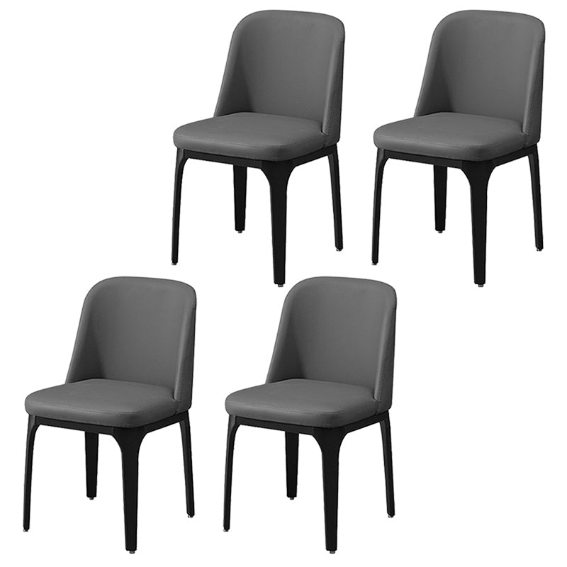 Industrial Restaurant Upholstered Side Chair Matte Finish Parsons Dining Chair
