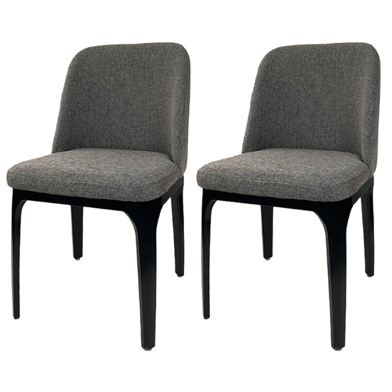 Industrial Restaurant Upholstered Side Chair Matte Finish Parsons Dining Chair