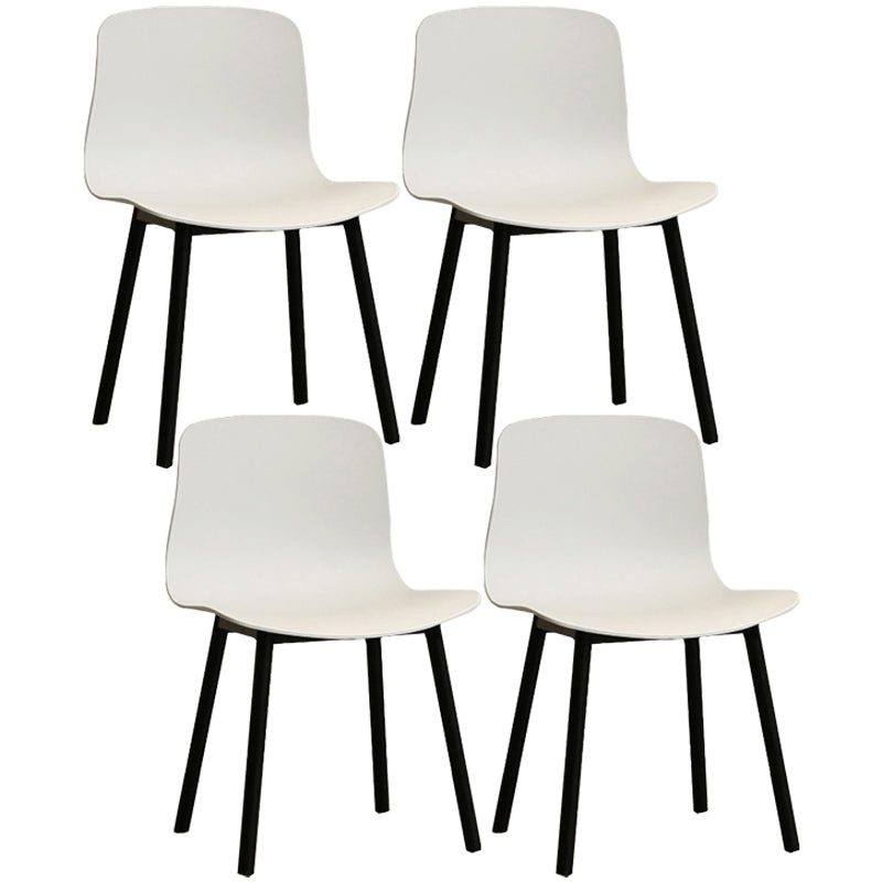 Contemporary Style Dining Armless Chair Wooden Dining Side Chair for Kitchen