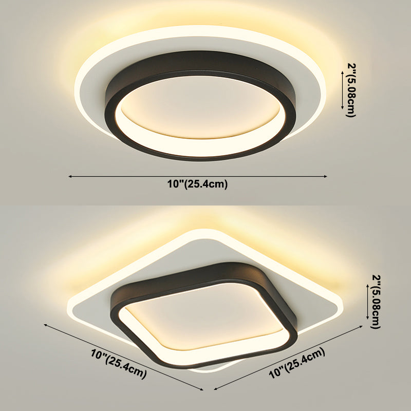 Luminaires encastrés géométriques Plafonniers encastrés modernes
