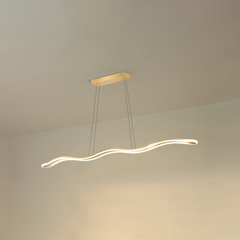 Nordic Characteristic Simple Modern Style LED Island Chandelier Light for Dining Room