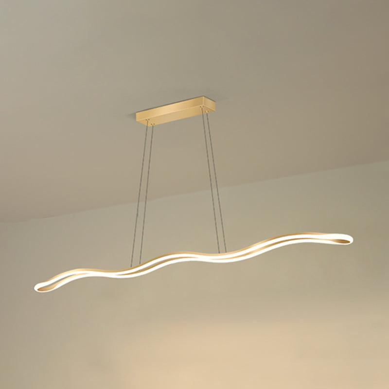 Nordic Characteristic Simple Modern Style LED Island Chandelier Light for Dining Room