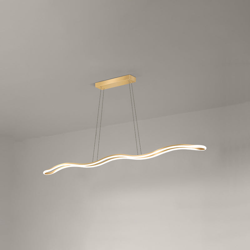 Nordic Characteristic Simple Modern Style LED Island Chandelier Light for Dining Room