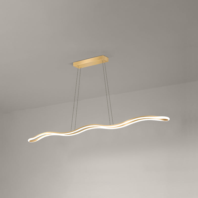 Nordic Characteristic Simple Modern Style LED Island Chandelier Light for Dining Room