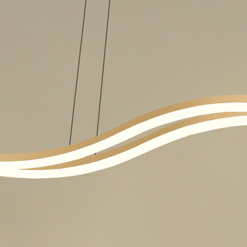 Nordic Characteristic Simple Modern Style LED Island Chandelier Light for Dining Room