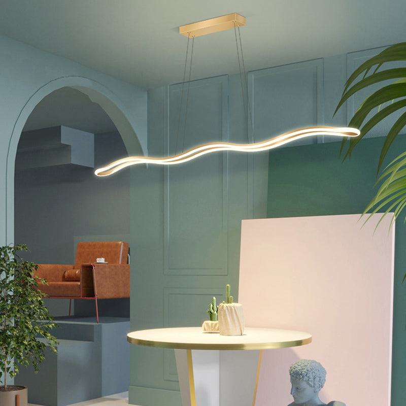 Nordic Characteristic Simple Modern Style LED Island Chandelier Light for Dining Room