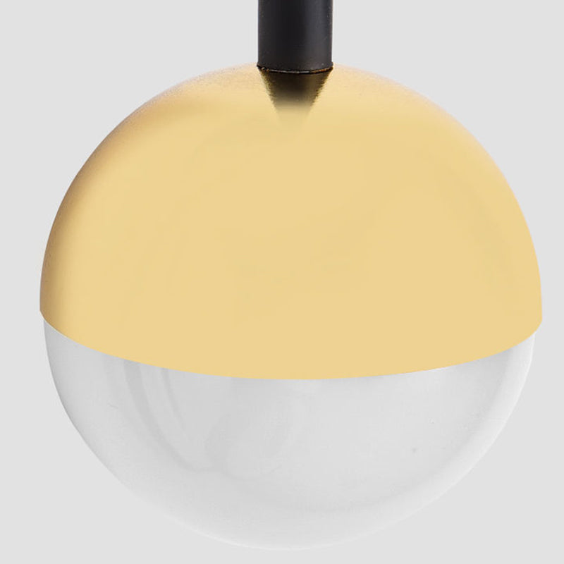 Globe Wall SCONCE Moderne wandlampen metaal 2 licht wandlamp in het zwart