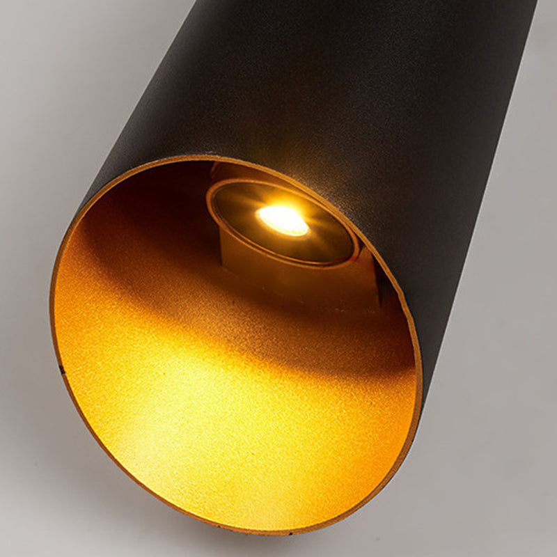 Iluminación de pared de sombra geométrica al estilo posmoderno metal 2 luces lámpara de apliques