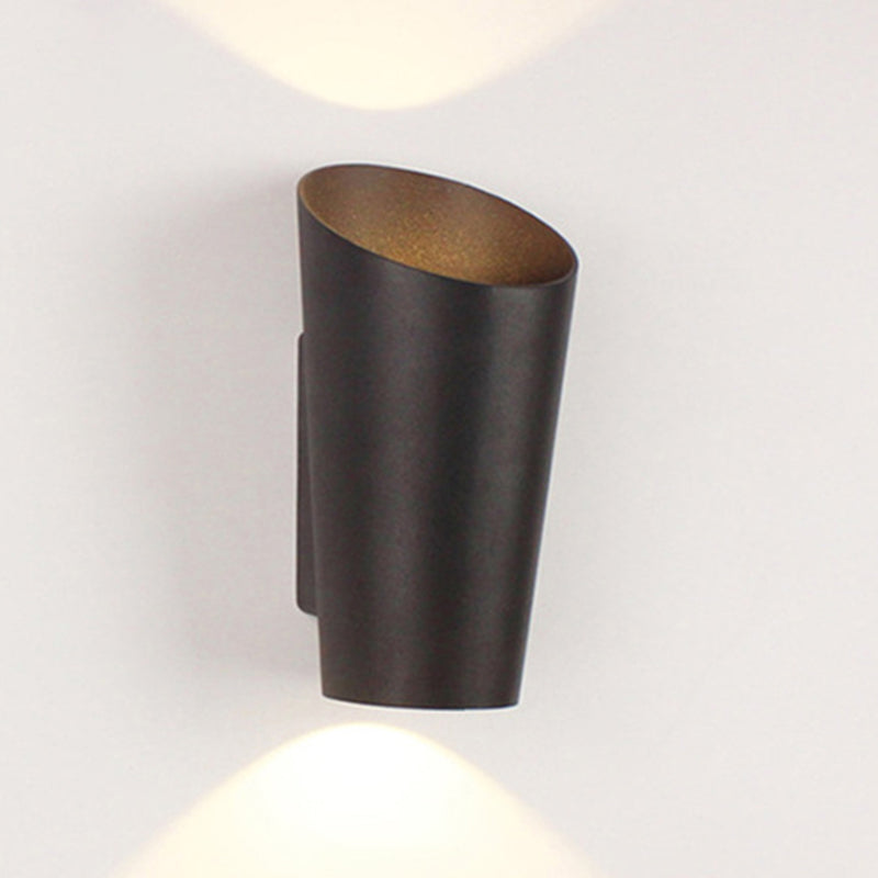 Geometrische Schattenwandbeleuchtung postmoderner Metall 2 Lichter Leuchten Lampe