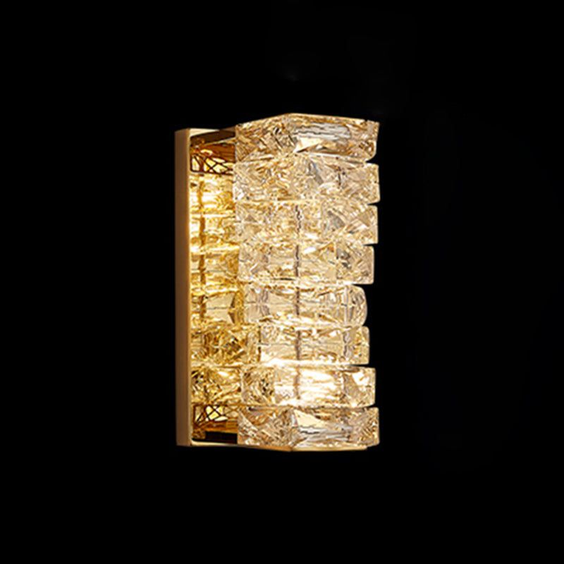 Luz de pared cuadriculada de pared de pared de cristal contemporánea para sala de estar para sala de estar