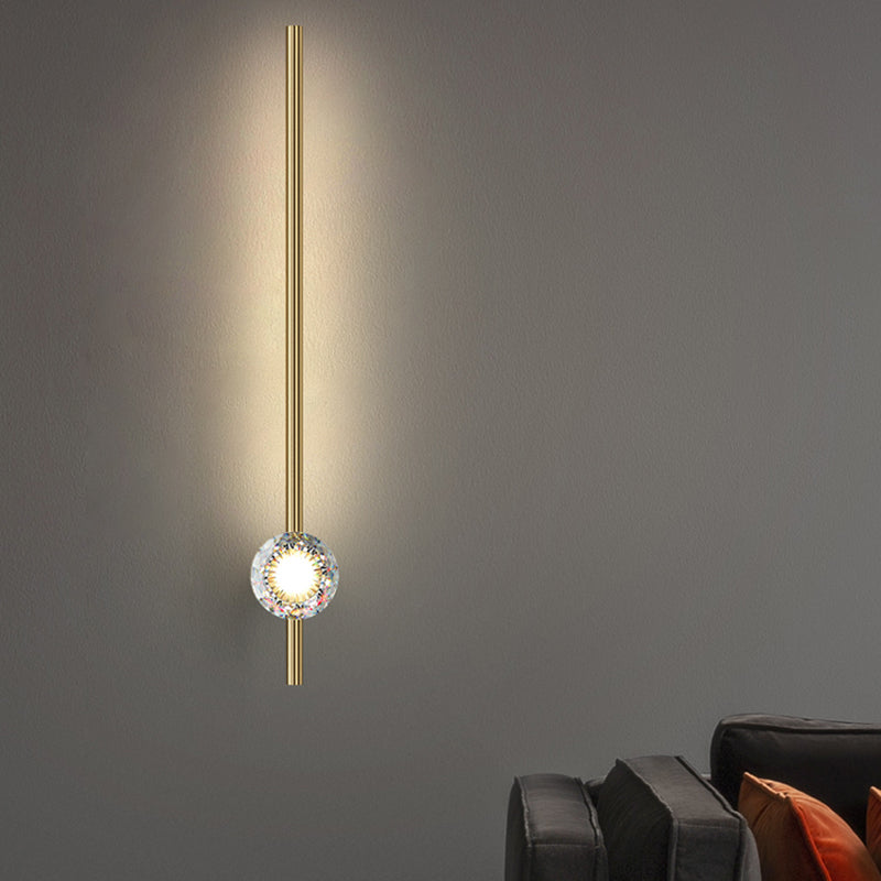 Lampada da parete contemporanea Light a 1 luci a 1 luce di sconde in rame per soggiorno