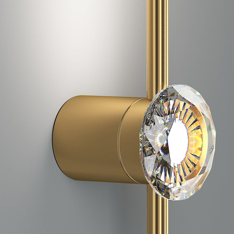 Lampada da parete contemporanea Light a 1 luci a 1 luce di sconde in rame per soggiorno