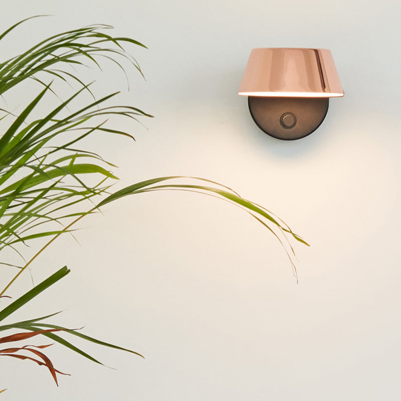 1-Light Modern Circle Reading Wall Lights Metal Wall Mounted Lamps for Bedroom