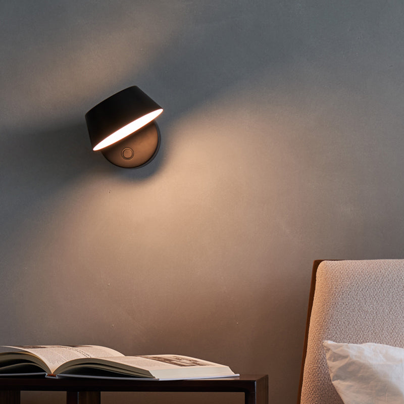 1-licht moderne cirkel leeswandverlichting metalen wandlampen voor slaapkamer