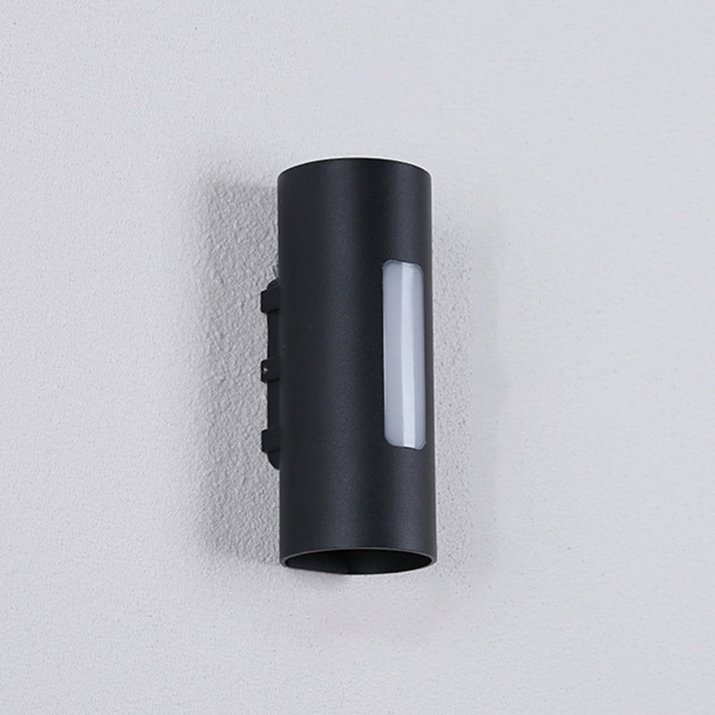 Cylinder Aluminum Wall Light Minimalism 2-light Wall Sconce for Hallway
