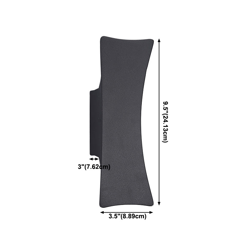 Moderne Aluminium Wandleuchten im Freien 2-Licht-Wandmontage für Garten