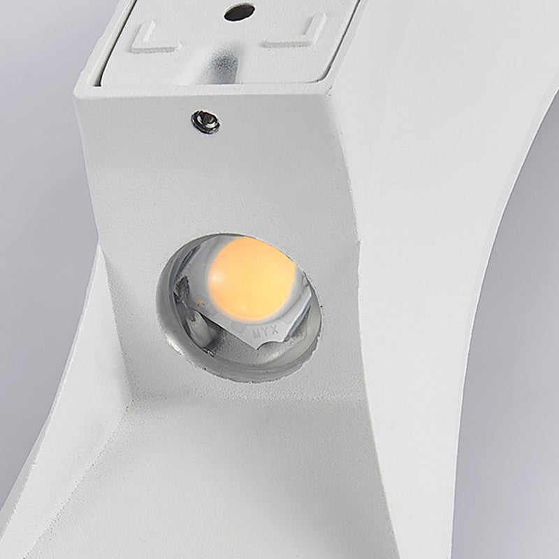 Moderne Aluminium Wandleuchten im Freien 2-Licht-Wandmontage für Garten