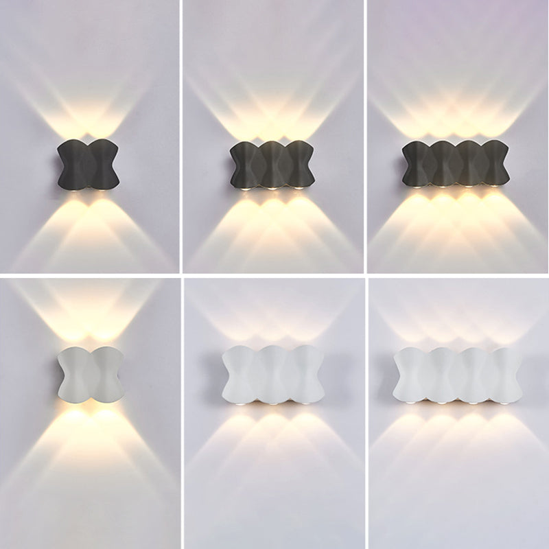 Moderne muur gemonteerd licht aluminium buitenwaterbestendige wandlampen voor tuin