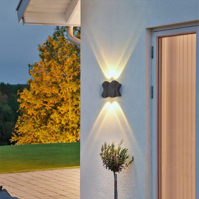 Moderne muur gemonteerd licht aluminium buitenwaterbestendige wandlampen voor tuin