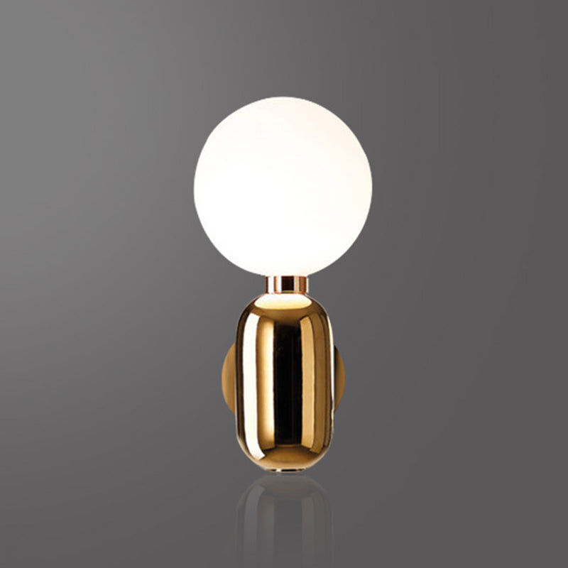 Ball Wall Sconce Lighting Modern Style Metal 1 Head Wall Mounted Light Fixture