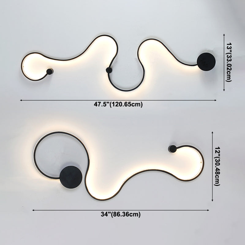 Modern Simplicity LED Wall Light Lacquered Aluminium Linear Wall Sconce with Acrylic Shade