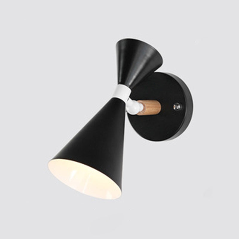 Modern Concise Trumpe Trumpt Wall Lamp Ferro Wall Light Macaron Light for Interior Spaces