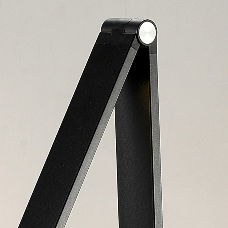 Lampe de table USB avec contrôle tactile, tâche de table pliante en métal clair pour la chambre