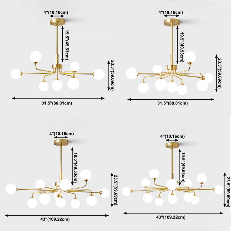 Leichte Luxus moderner nordischer Stil Anhänger Kronleuchter Licht für Wohnzimmer Schlafzimmer