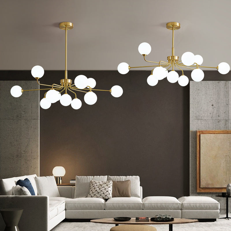 Leichte Luxus moderner nordischer Stil Anhänger Kronleuchter Licht für Wohnzimmer Schlafzimmer