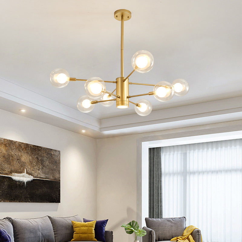 Gold Branch Chandelier Contemporary Chandeliers Glass Multi Lights Chandelier Lamp