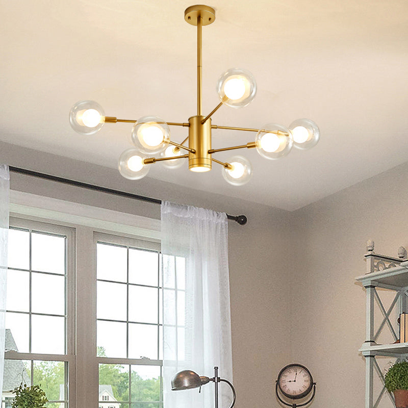 Gold Branch Chandelier Contemporary Chandeliers Glass Multi Lights Chandelier Lamp