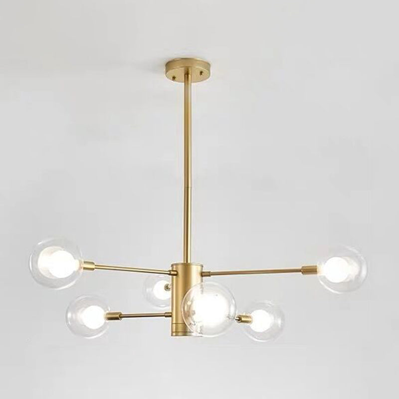 Gold Branch Chandelier Contemporary Chandeliers Glass Multi Lights Chandelier Lamp