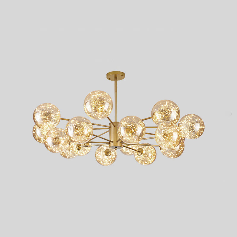 Kugeln Kronleuchter zeitgenössischer Kronleuchter Glas Multi -Leuchten hängen Leuchten