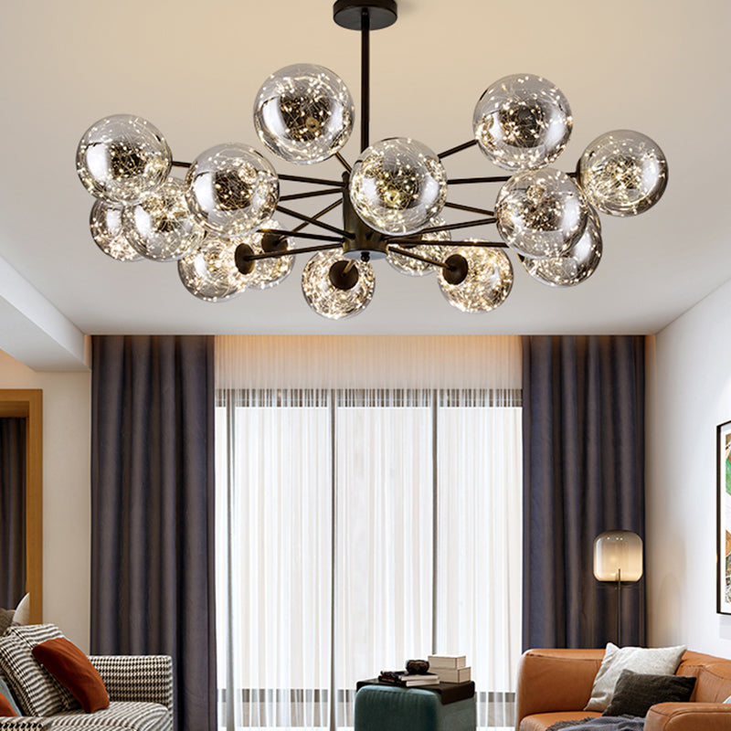 Kugeln Kronleuchter zeitgenössischer Kronleuchter Glas Multi -Leuchten hängen Leuchten