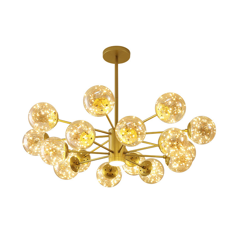 Kugeln Kronleuchter zeitgenössischer Kronleuchter Glas Multi -Leuchten hängen Leuchten