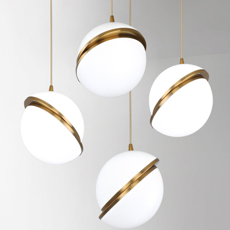 Pendante intérieure minimaliste, Éclairage pendentif en acrylique à 1 lumière