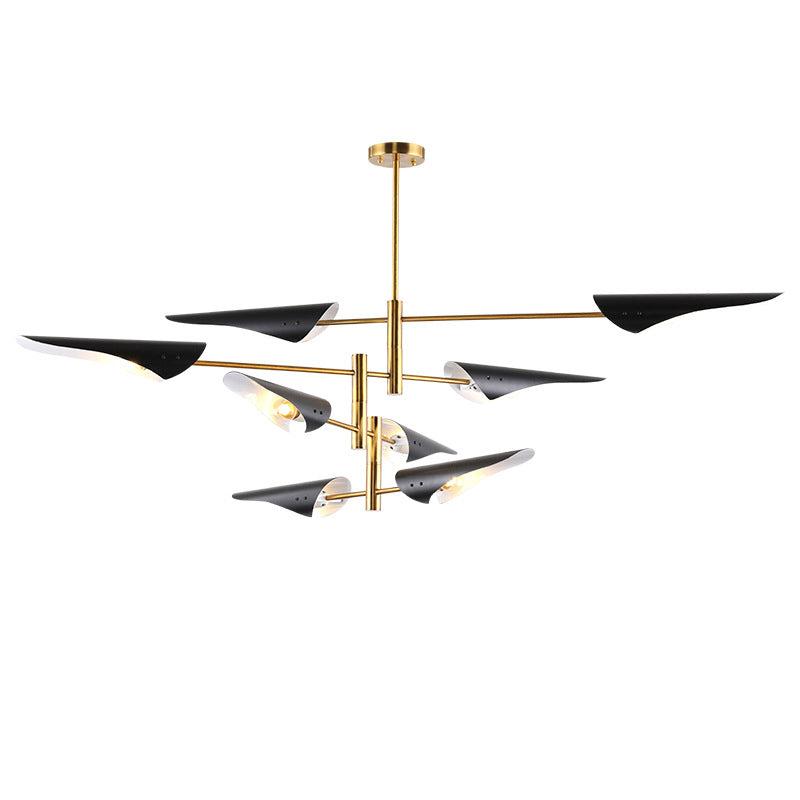 Moderner Stil Sputnik Kronleuchter Metall Multi -Light -Kronleuchter für Wohnzimmer
