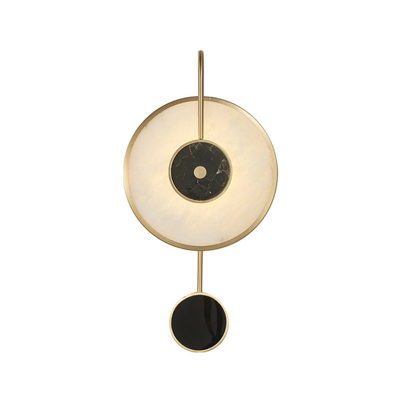 Lampada a parete moderna a parete rotonda Lampada in marmo Montaggio montato per salotto